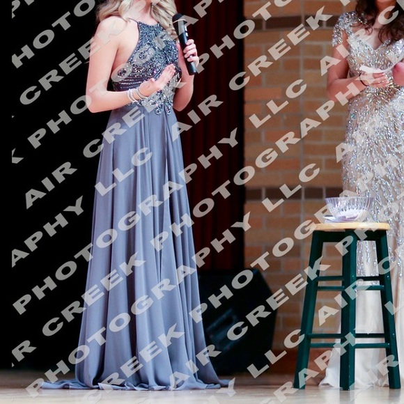 Jovani Flowy Long Prom Dress 92605 - Picture 3 of 5